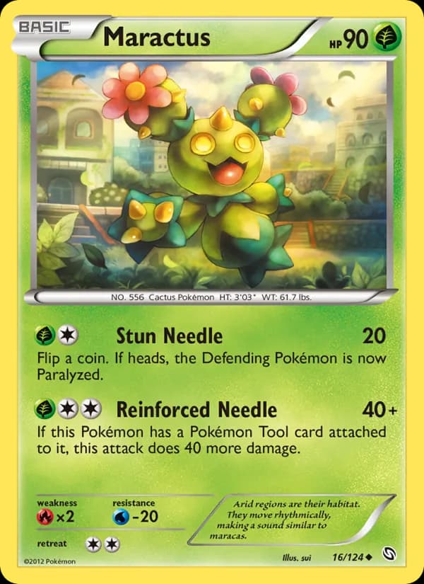 Maractus card in English
