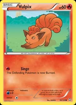 Vulpix card in English