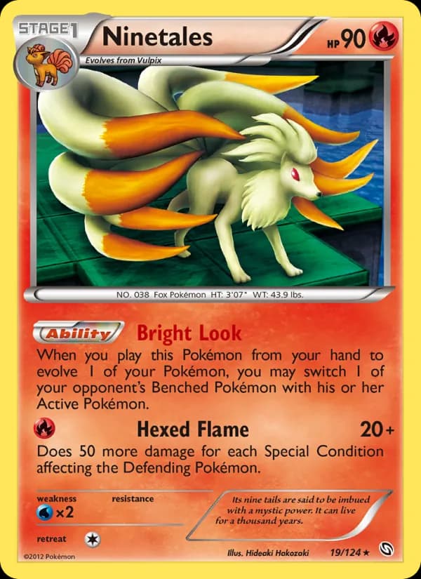 Ninetales card in English