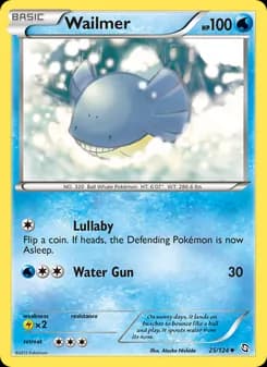 Wailmer card in English