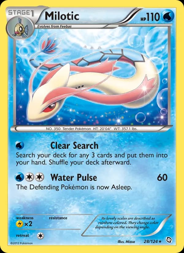 Milotic card in English