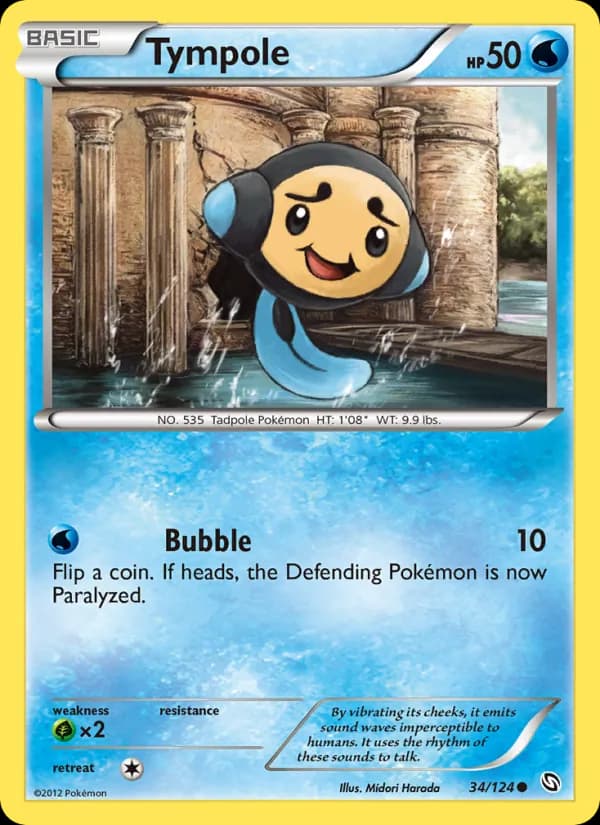 Tympole card in English