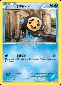 Tympole card in English