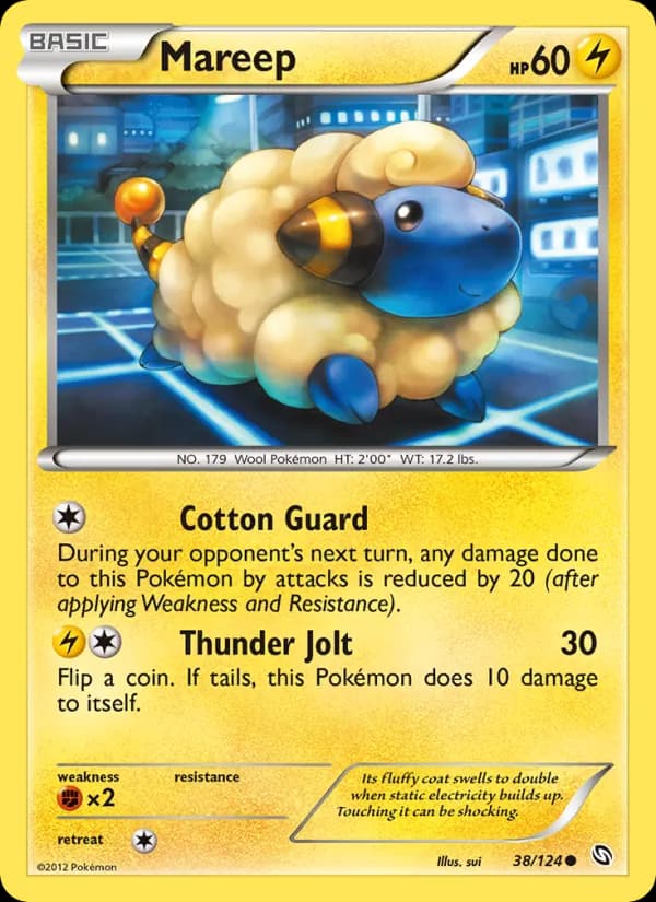 Mareep card in English