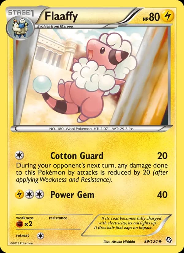 Flaaffy card in English