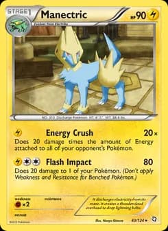 Manectric card in English