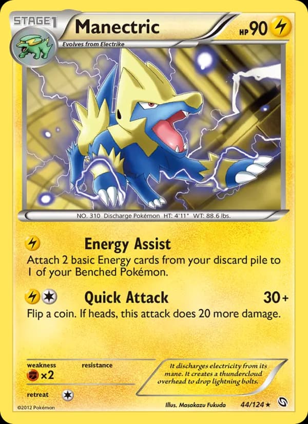 Manectric card in English