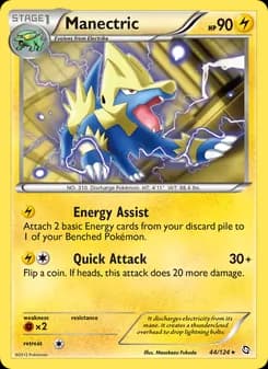 Manectric card in English