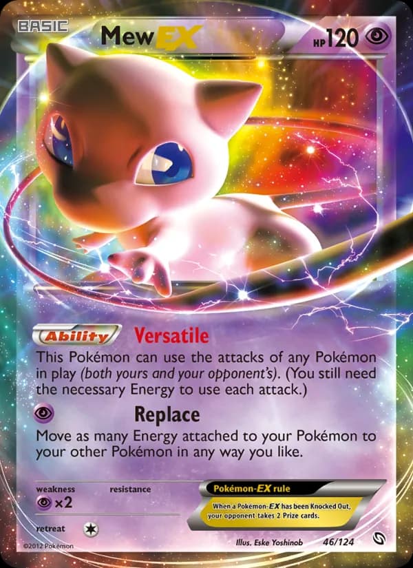 Mew-EX card in English