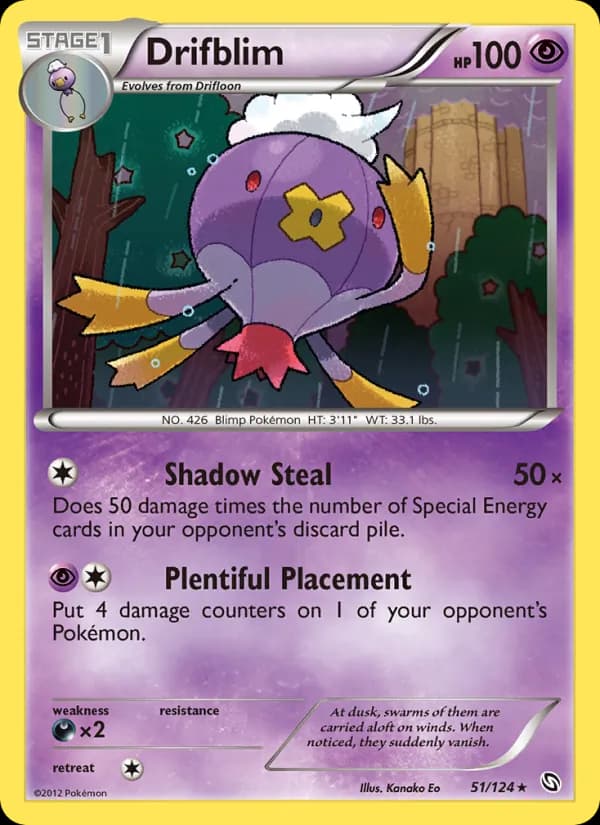 Drifblim card in English