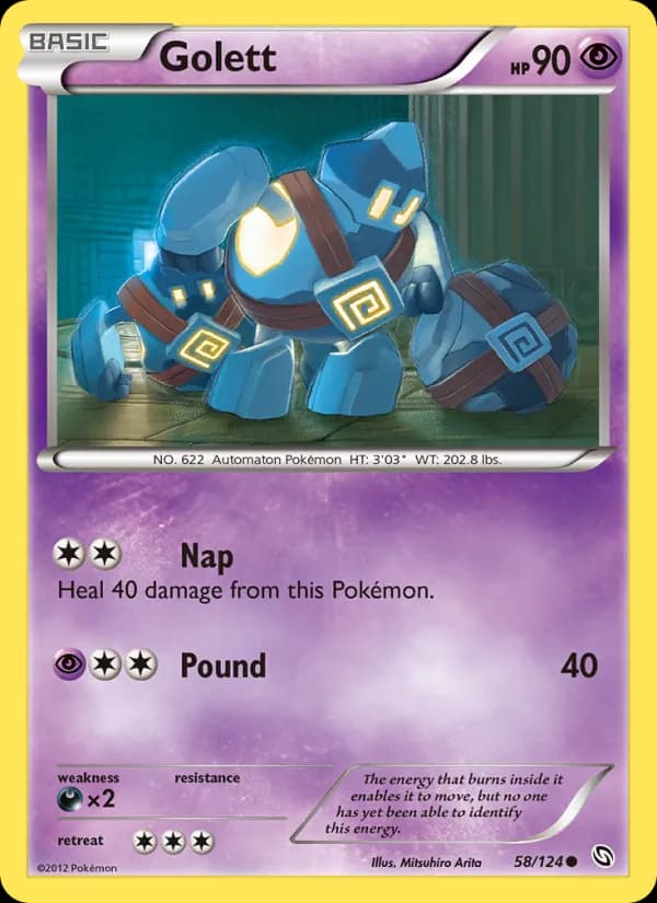 Golett card in English