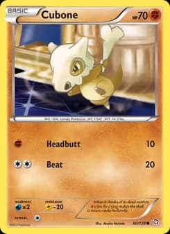 Cubone card in English