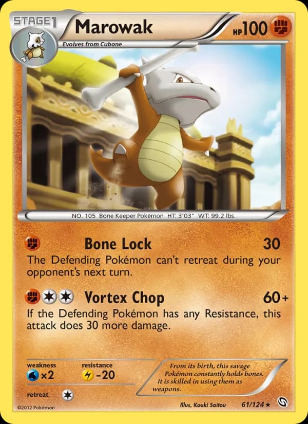 Marowak card in English