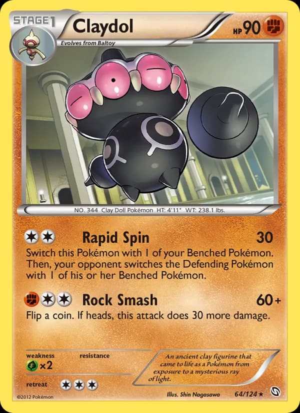 Claydol card in English