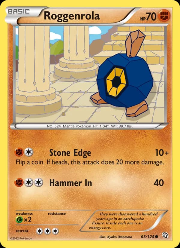 Roggenrola card in English