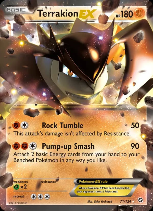 Terrakion-EX card in English