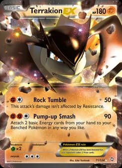 Terrakion-EX card in English
