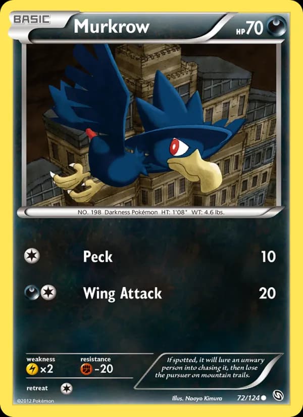 Murkrow card in English