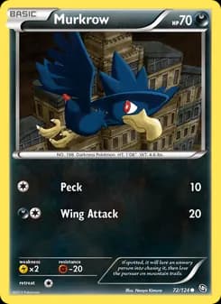 Murkrow card in English
