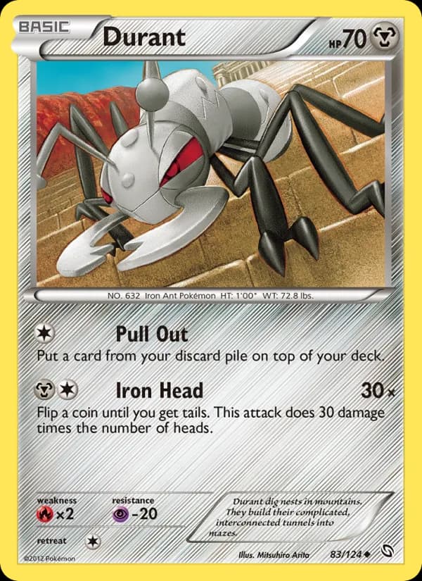 Durant card in English