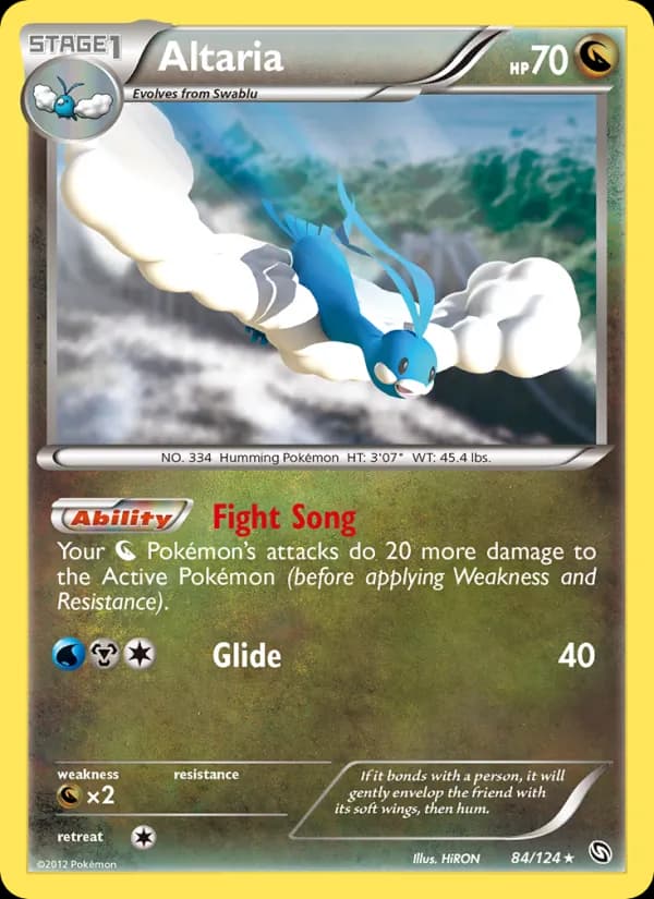 Altaria card in English