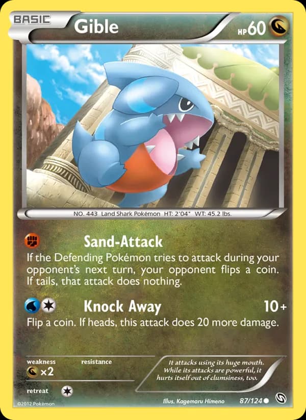Gible card in English