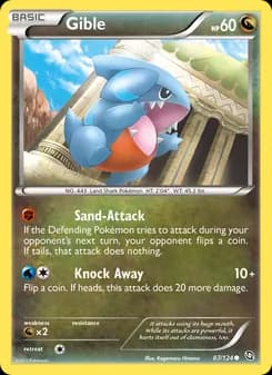 Gible card in English