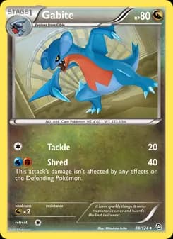 Gabite card in English