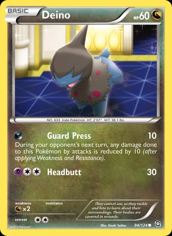 Deino card in English