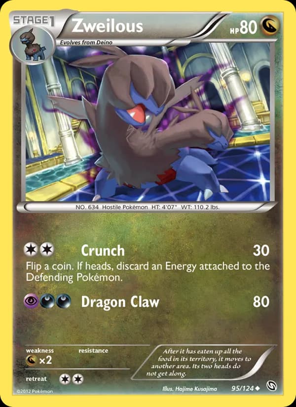 Zweilous card in English