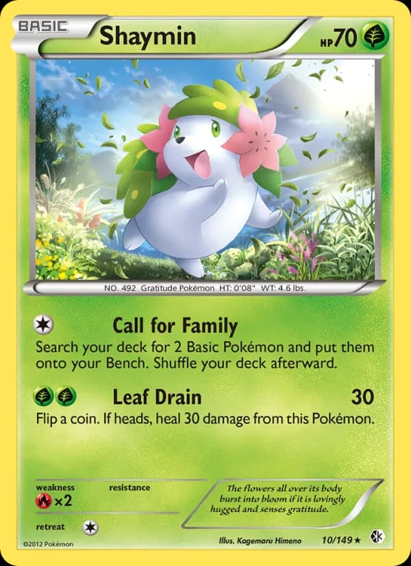 Shaymin card in English