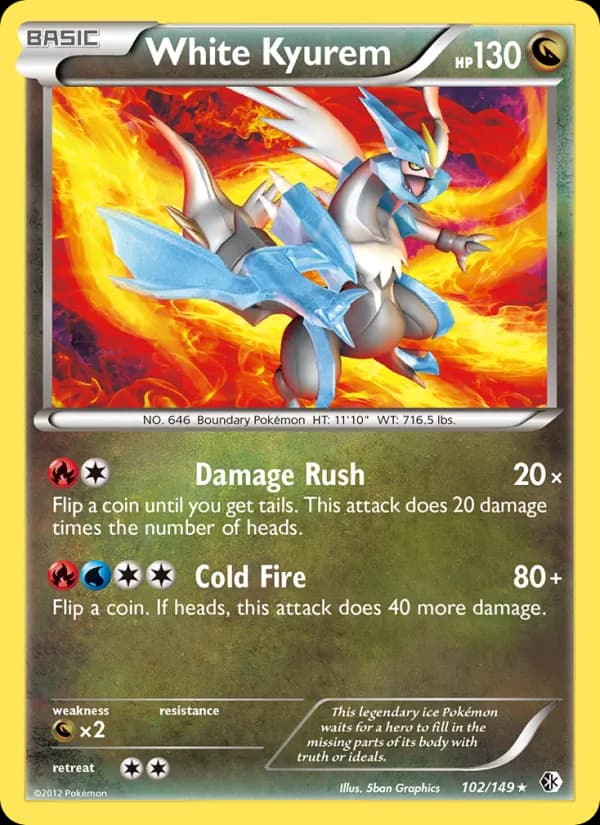 White Kyurem card in English