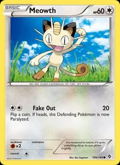 Meowth card in English