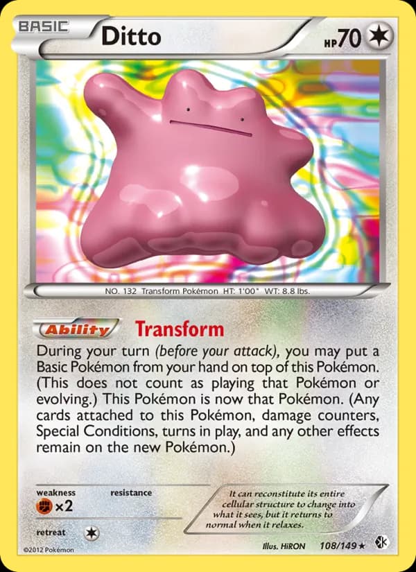 Ditto card in English