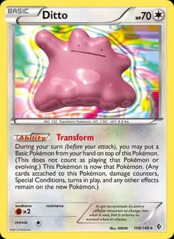 Ditto card in English