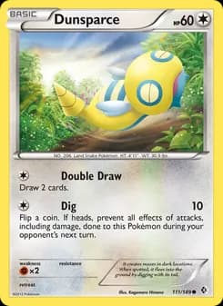 Dunsparce card in English