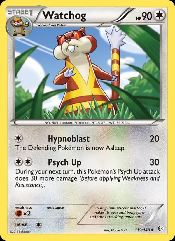 Watchog card in English