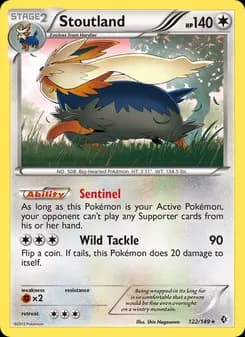 Stoutland card in English
