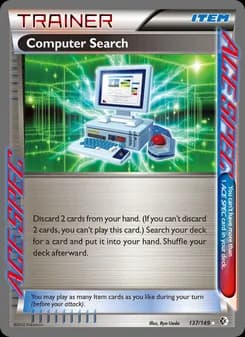 Computer Search card in English