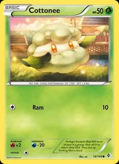 Cottonee card in English