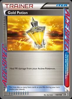 Gold Potion card in English