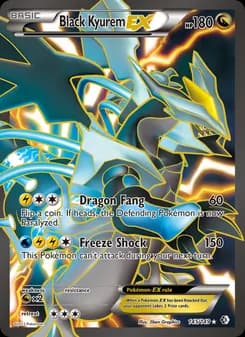 Black Kyurem-EX card in English