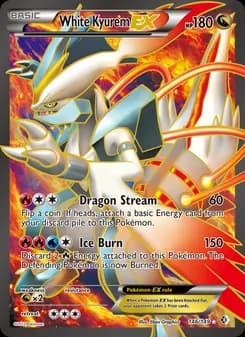 White Kyurem-EX card in English