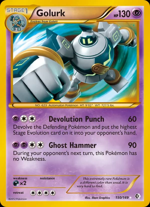 Golurk card in English