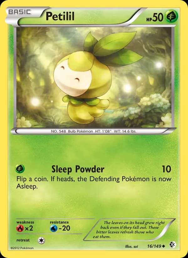 Petilil card in English