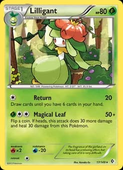 Lilligant card in English