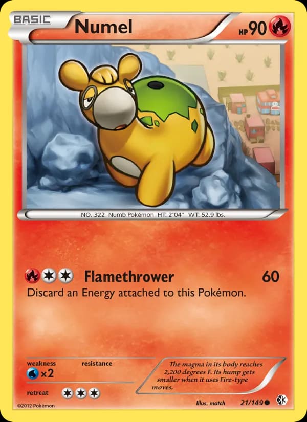 Numel card in English