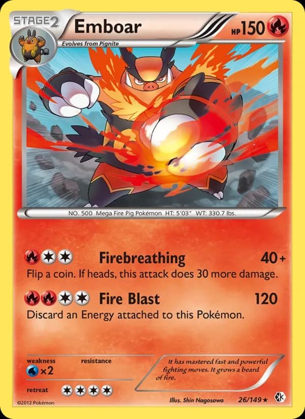 Emboar card in English