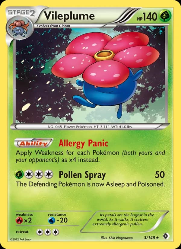 Vileplume card in English