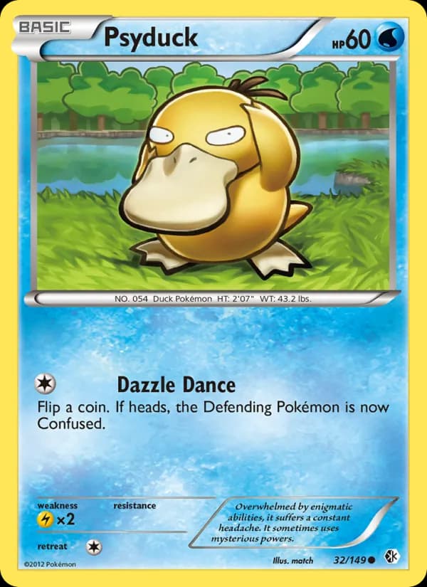 Psyduck card in English
